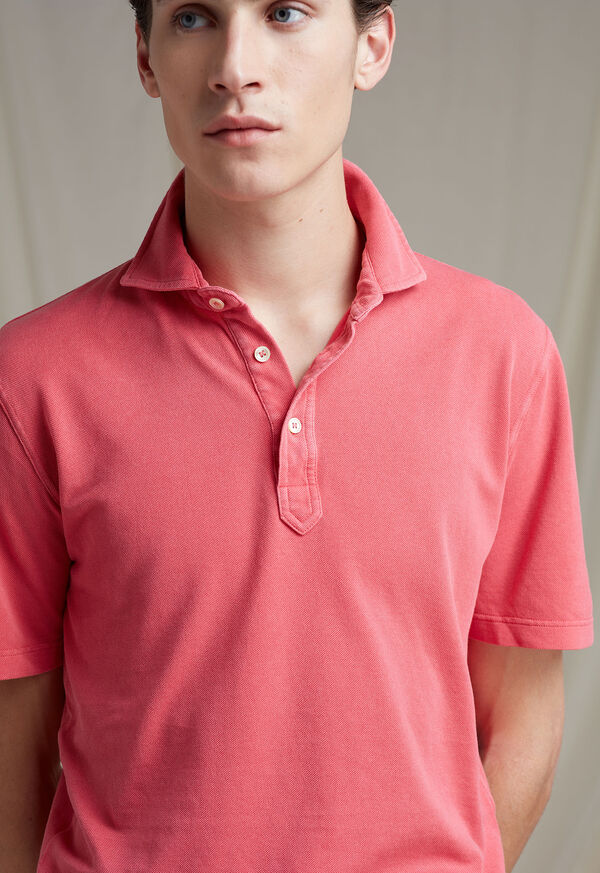 Paul Stuart Coral Washed Polo, image 1